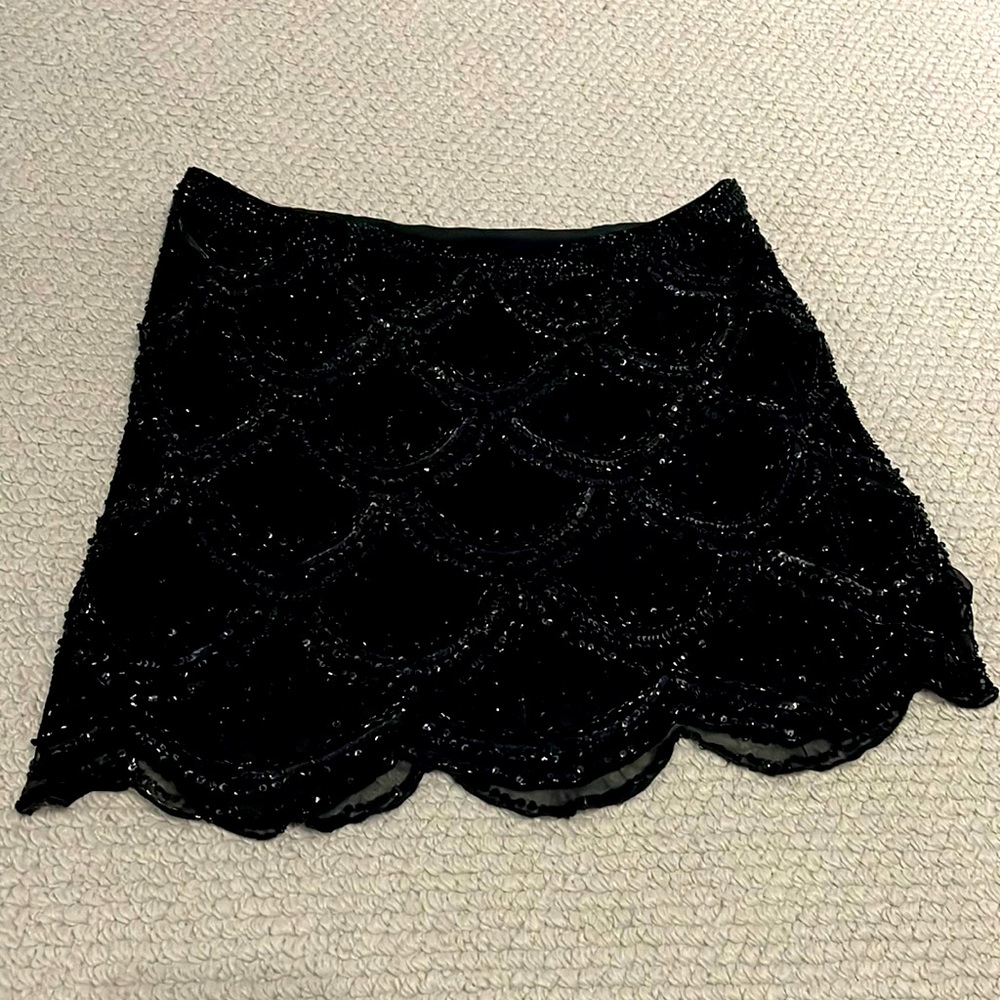 BASIX BLACK LABEL Mini Skirt NWT Squins